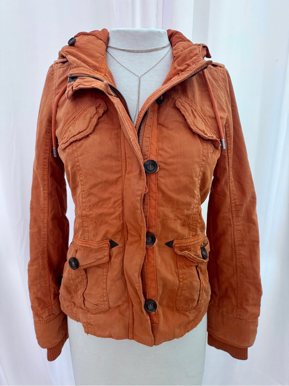 Vintage Abercrombie & Fitch Utility Jacket in burnt orange Size XS